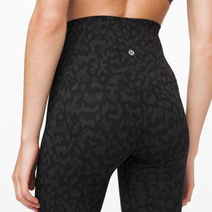 ⭐Lululemon Align Leggings II Formation Camo Deep Coal Multi / Black - Size 6